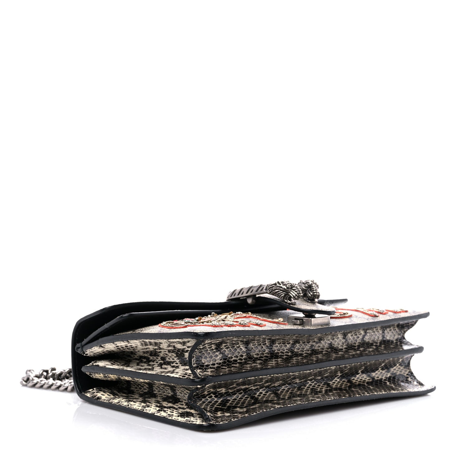 GG Supreme Monogram Elaphe Elephant Embroidered Small Dionysus Shoulder Bag