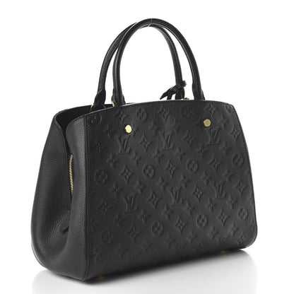 Louis Vuitton Empreinte Montaigne MM Black 3 of 9
