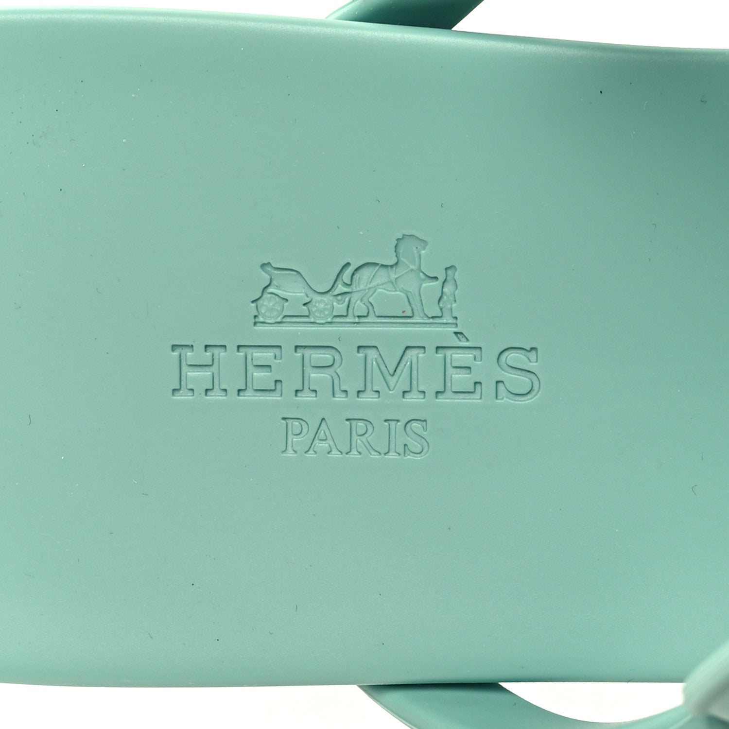 Hermes Rubber Womens Egerie Sandals 38 Vert Embrun 8 of 9