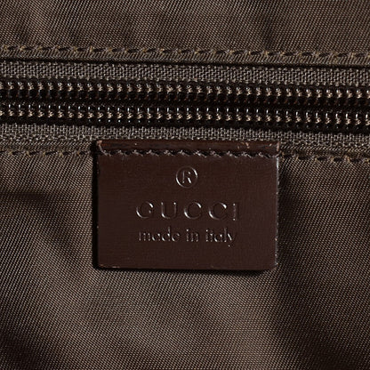 Gucci GG Plus Monogram Large Interlocking G Flap Messenger Bag Beige Dark Brown 6 of 9