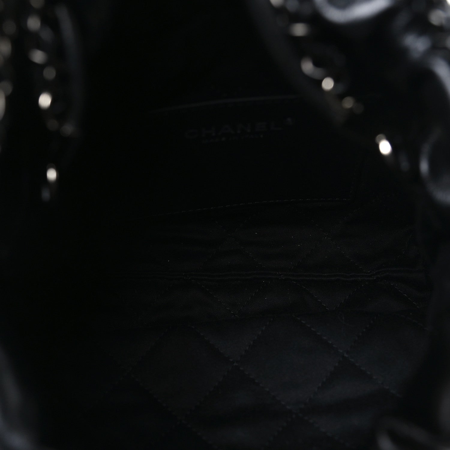 Chanel Shiny Calfskin Quilted Mini Chanel 22 So Black 5 of 10