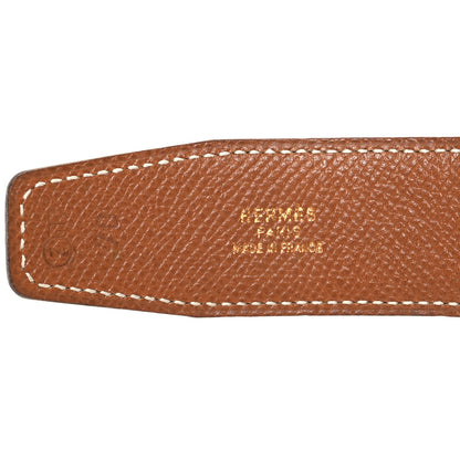 Hermes Box Epsom 32mm Constance H Belt 70 28 Black Gold 5 of 8