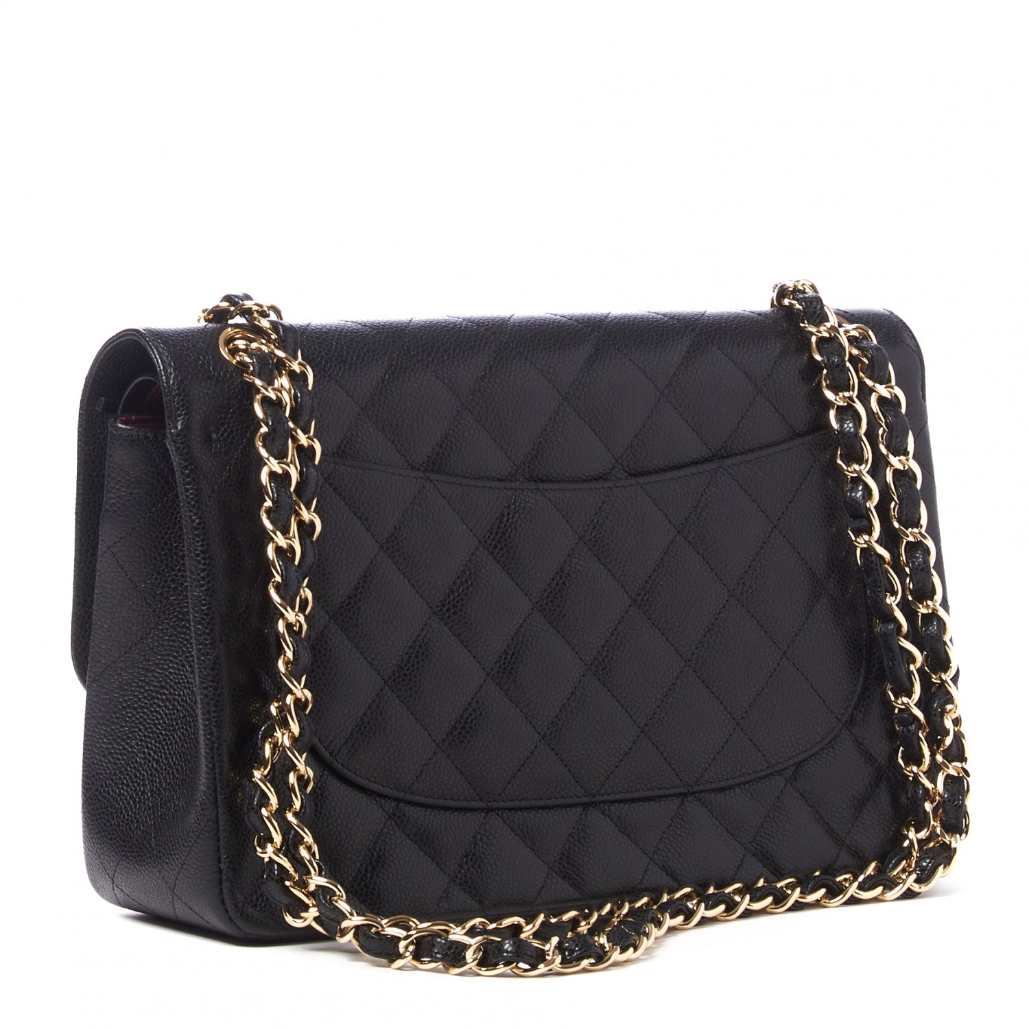 Chanel Caviar Quilted Jumbo Double Flap Black 3 of 11