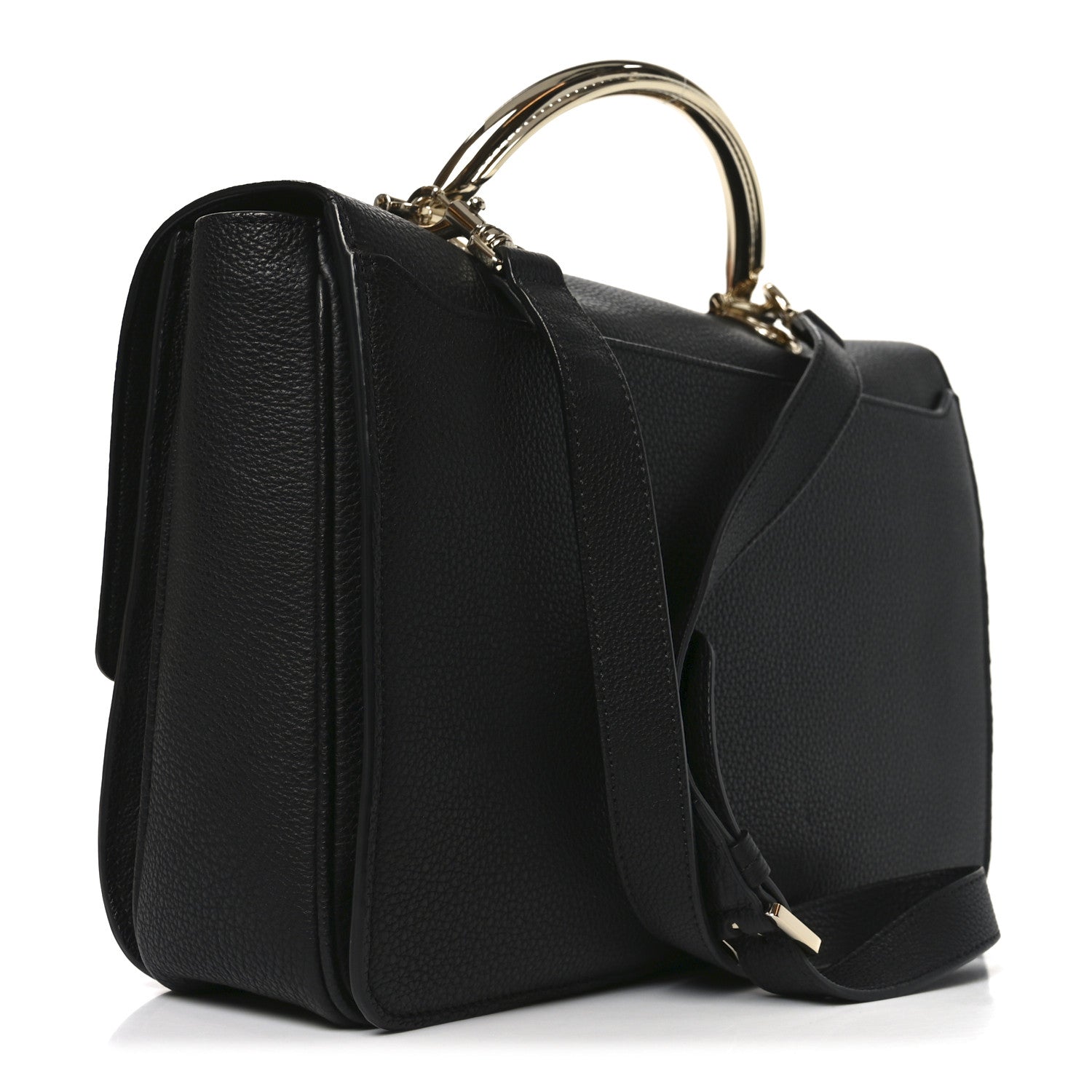 Mulberry Grainy Calfskin Large Bayswater Shoulder Bag Black 3 of 9