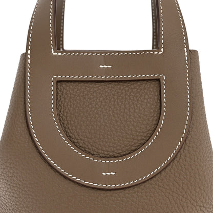 Hermes Taurillon Clemence Swift In-The-Loop 18 Bag Etoupe 8 of 10