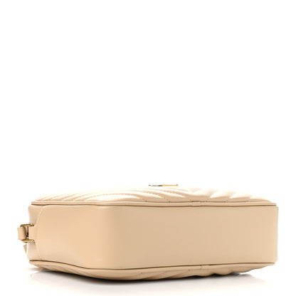 Saint Laurent Calfskin Matelasse Monogram Lou Camera Bag Dark Latte 4 of 12