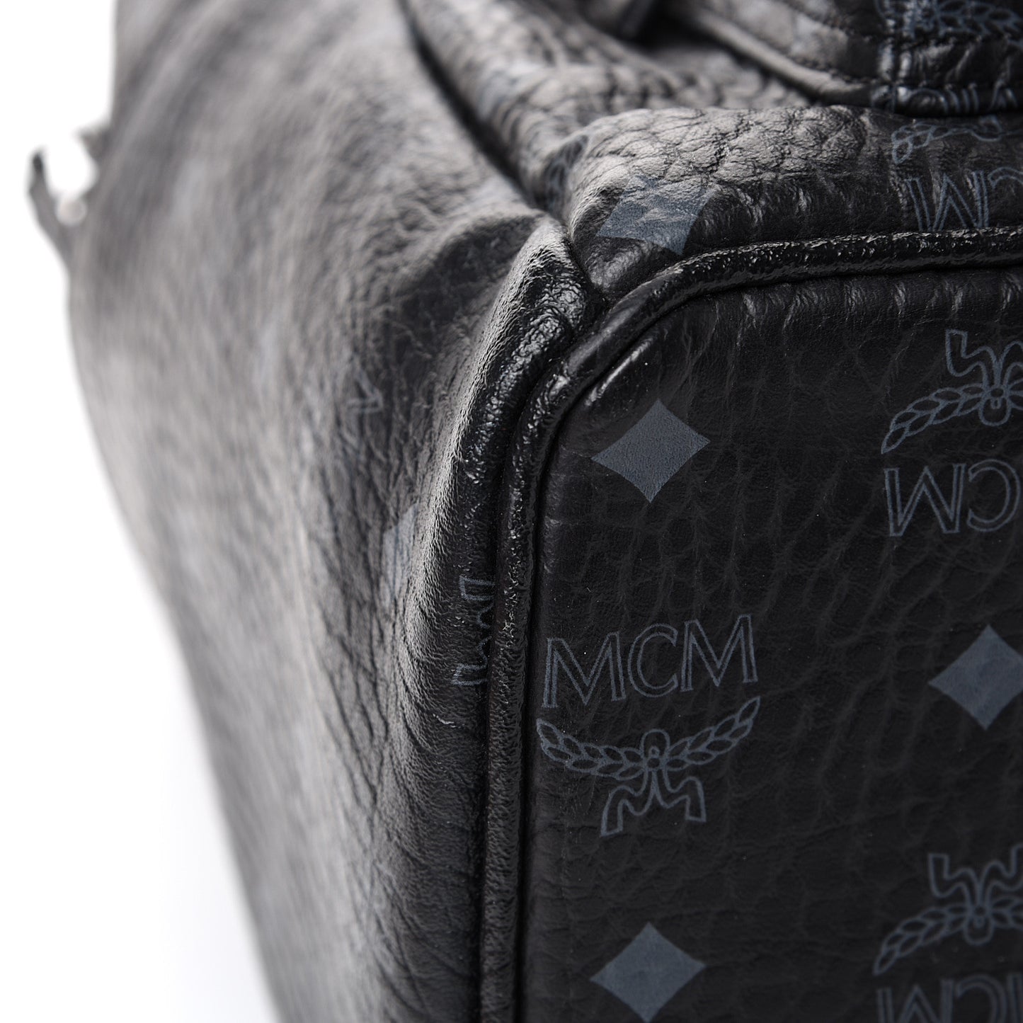 Visetos Medium Stark Logo Stripe Backpack Black