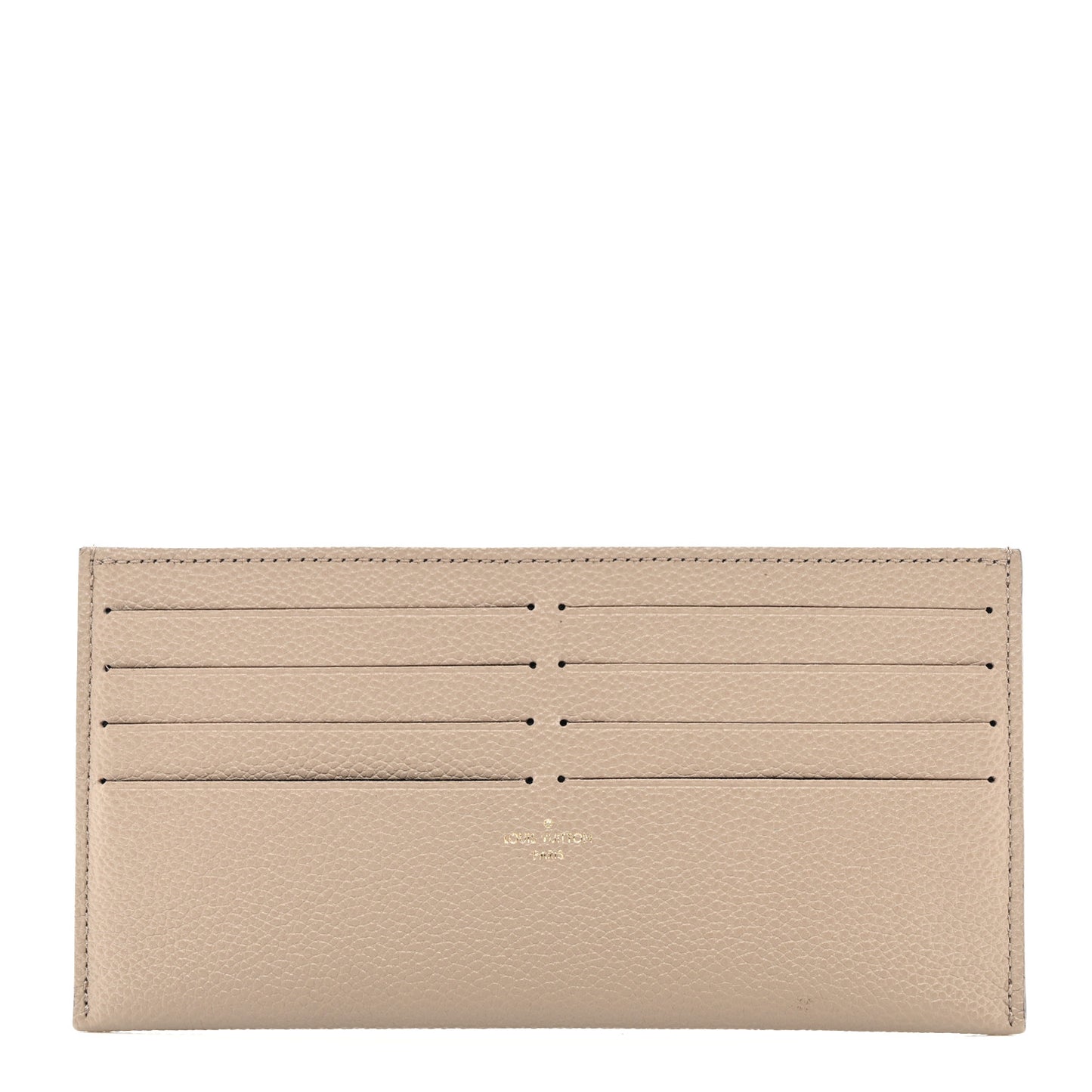 Calfskin Felicie Chain Wallet Card Holder Insert Tourterelle