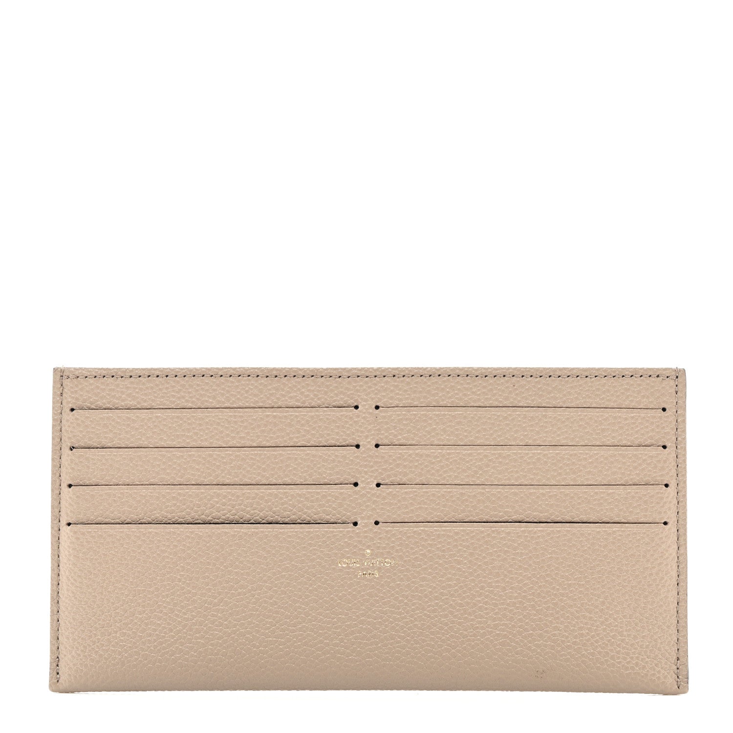 Louis Vuitton Calfskin Felicie Chain Wallet Card Holder Insert Tourterelle 1 of 6