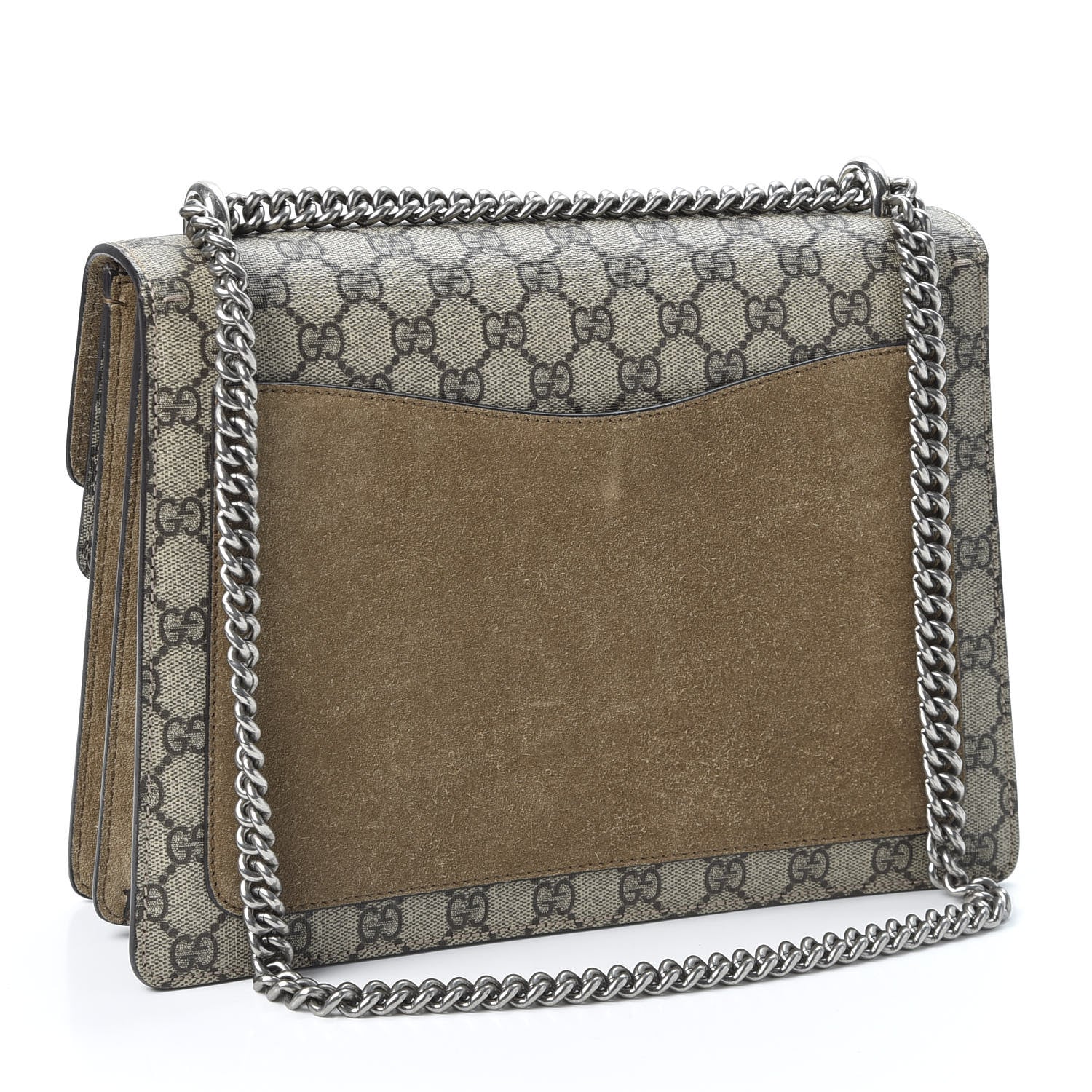 Gucci GG Supreme Monogram Medium Dionysus Shoulder Bag Taupe 2 of 9