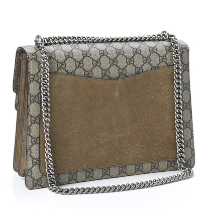 Gucci GG Supreme Monogram Medium Dionysus Shoulder Bag Taupe 2 of 9