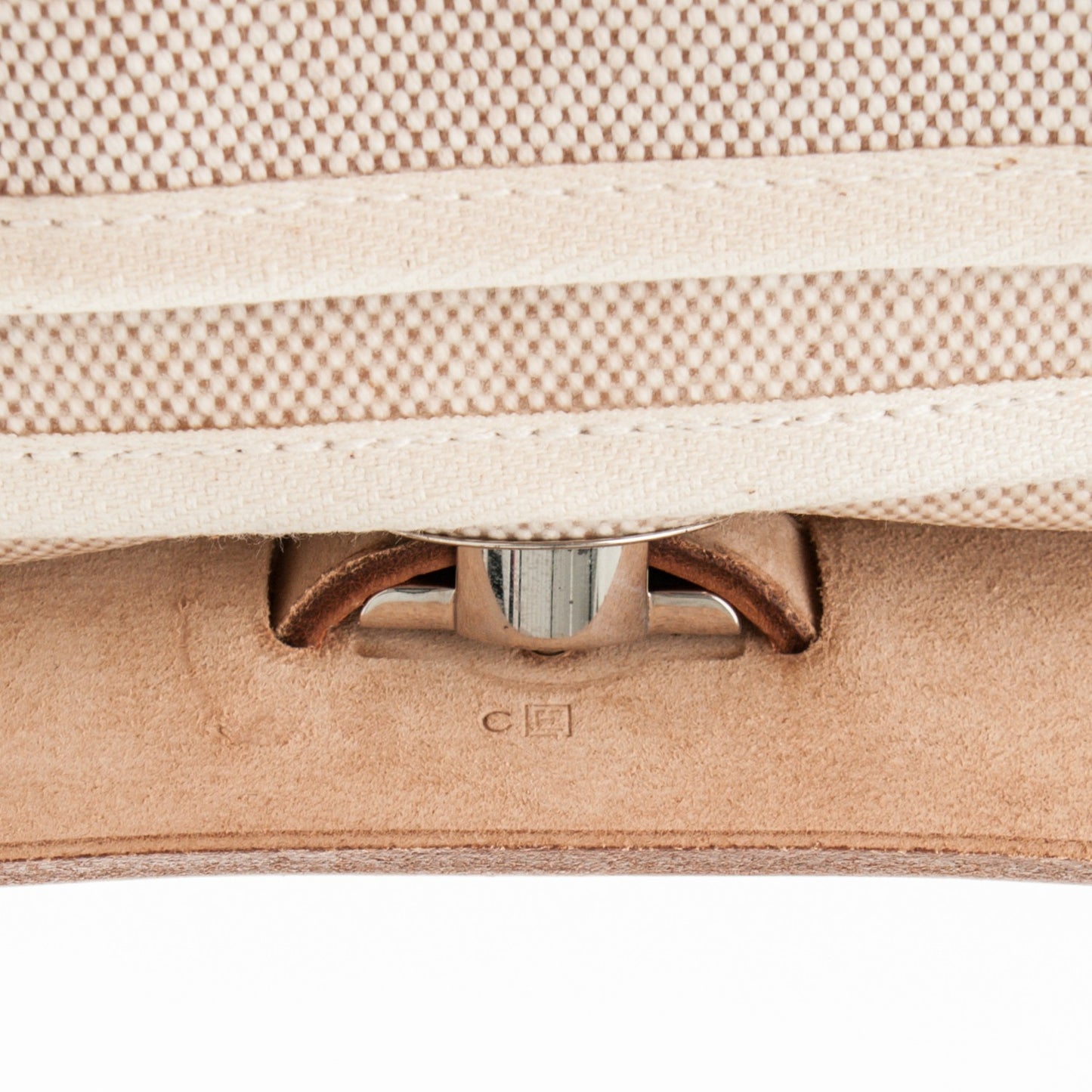 Toile Vache Calfskin Herbag 30 PM Natural Black