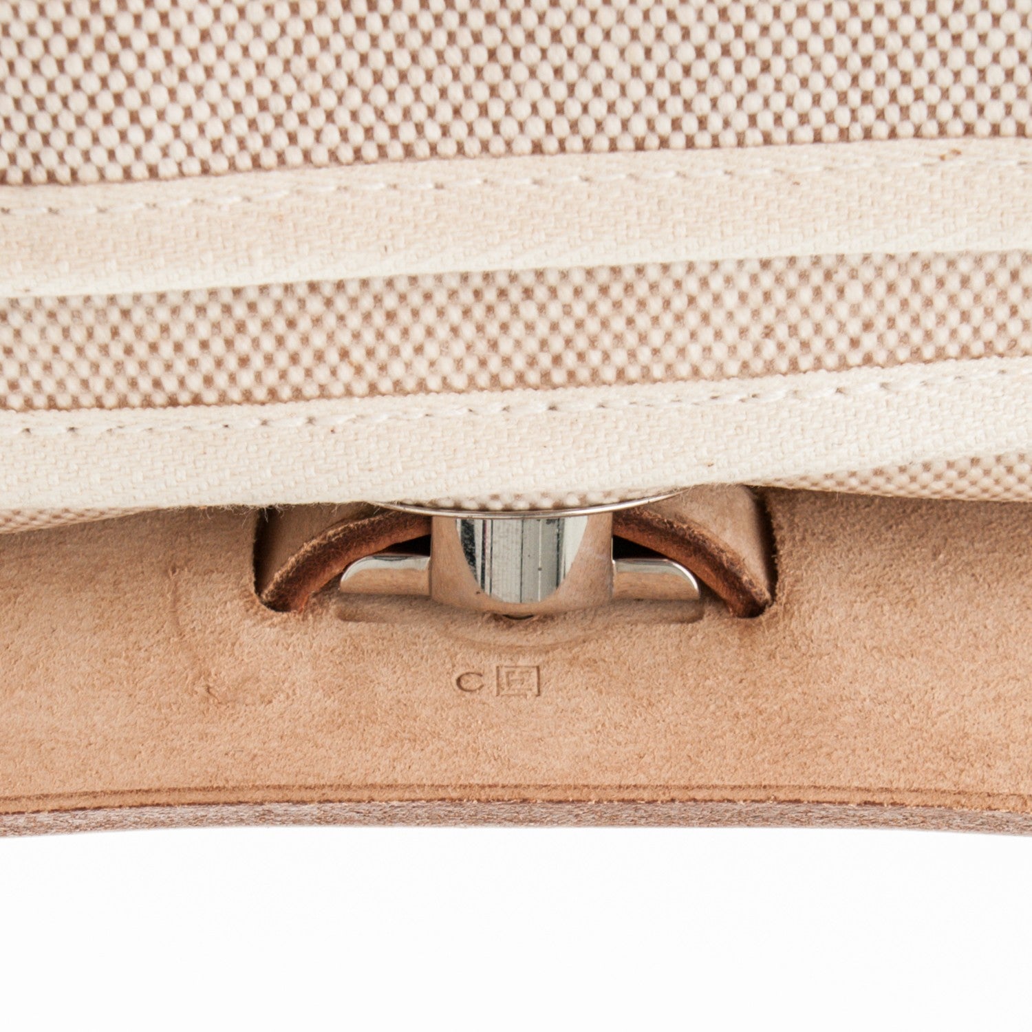 Hermes Toile Vache Calfskin Herbag 30 PM Natural Black 6 of 8