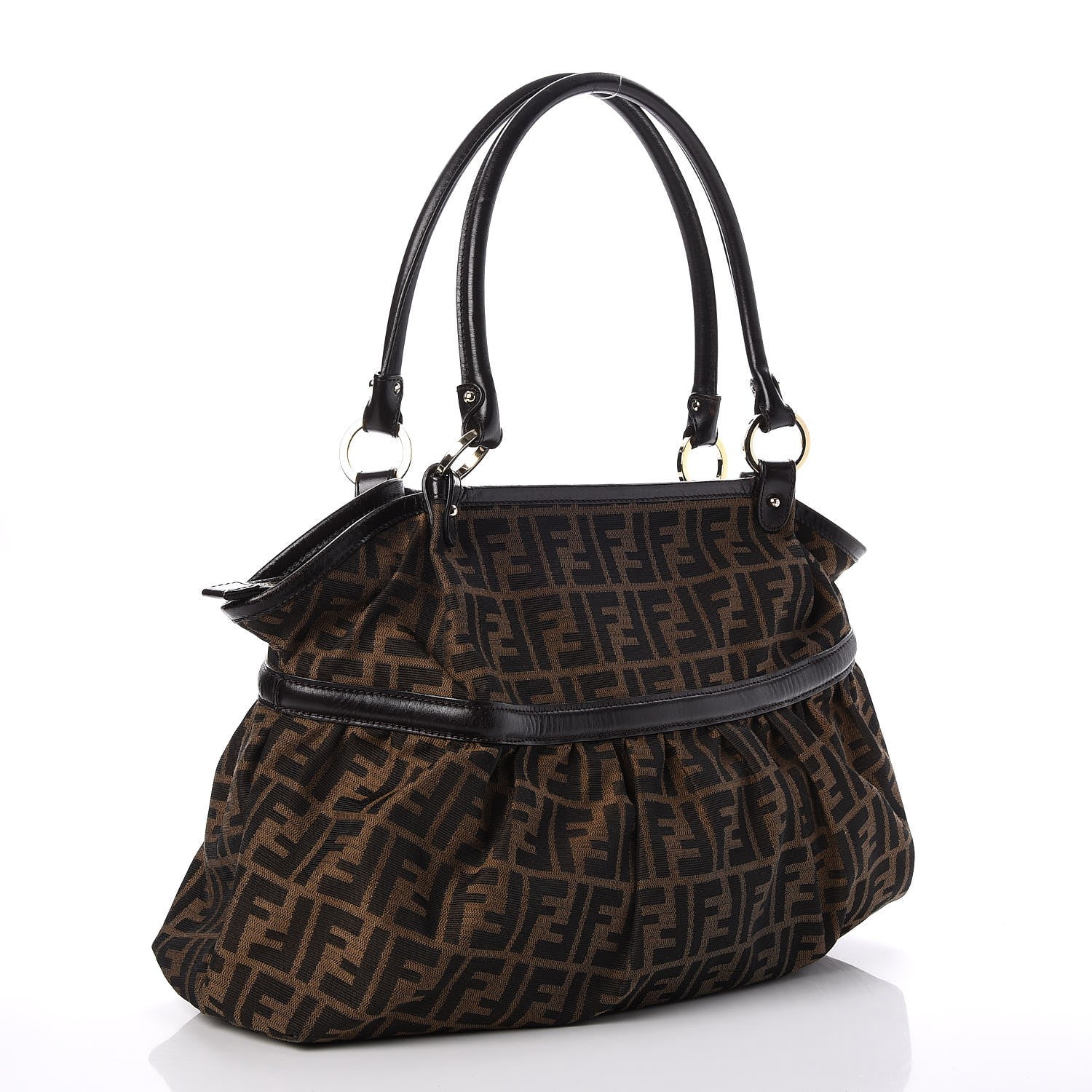 Fendi Zucca Large Chef Shopper Tote Tobacco 3 of 7