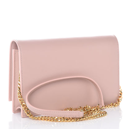 Saint Laurent Smooth Calfskin Classic Monogram Kate Tassel Chain Wallet Pale Pink 3 of 9