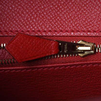 Hermes Epsom Kelly Sellier 32 Rouge Casaque 18 of 39