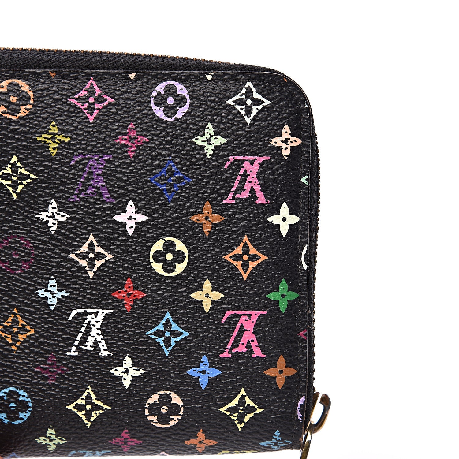 Louis Vuitton Monogram Multicolor Zippy Wallet Black Grenade 10 of 14