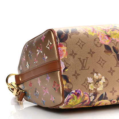 Louis Vuitton Metallic Monogram LV Garden Speedy Bandouliere 25 Gold 9 of 10