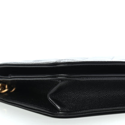 Chanel Caviar Quilted Boy Wallet On Chain WOC Black 8 of 9