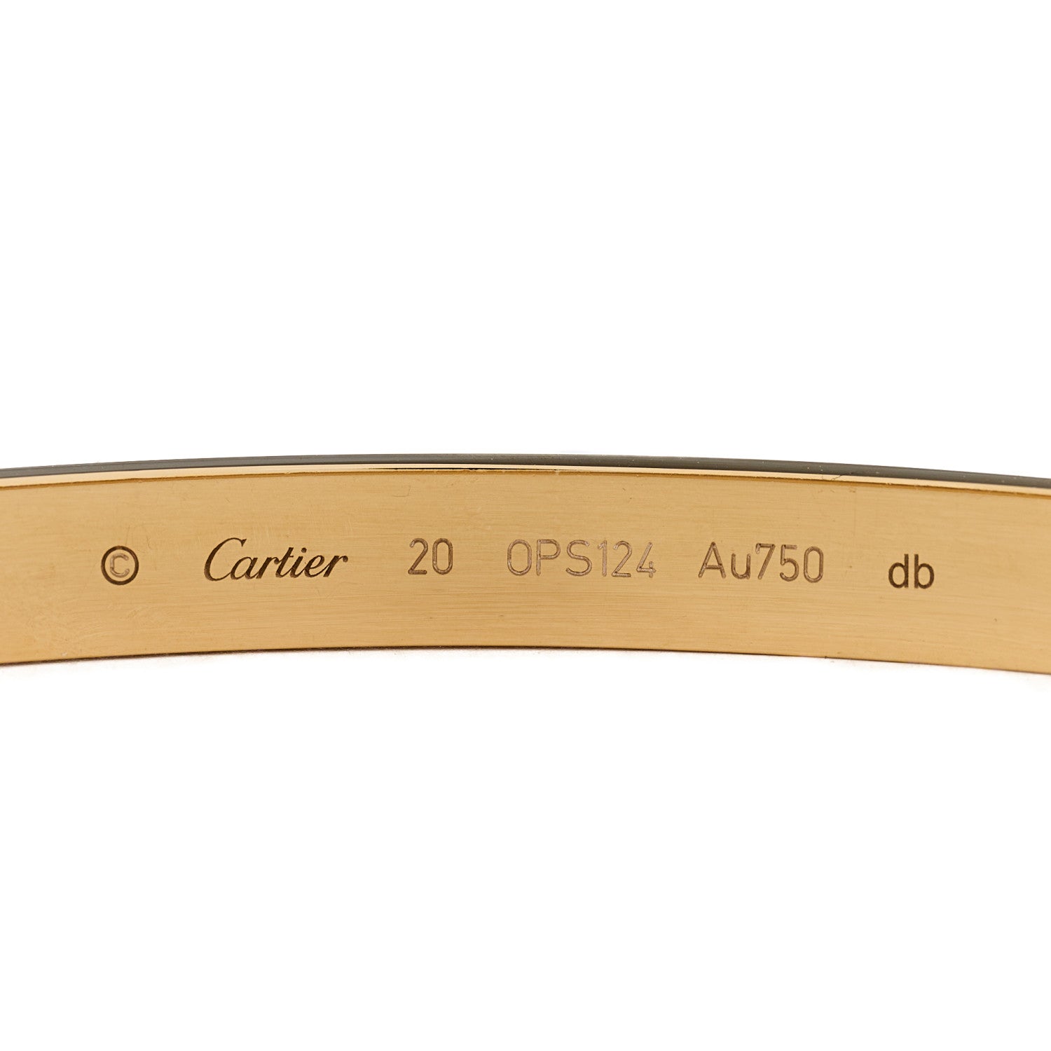 Cartier 18K Yellow Gold LOVE Bracelet 20 3 of 4