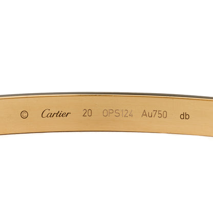 Cartier 18K Yellow Gold LOVE Bracelet 20 3 of 4