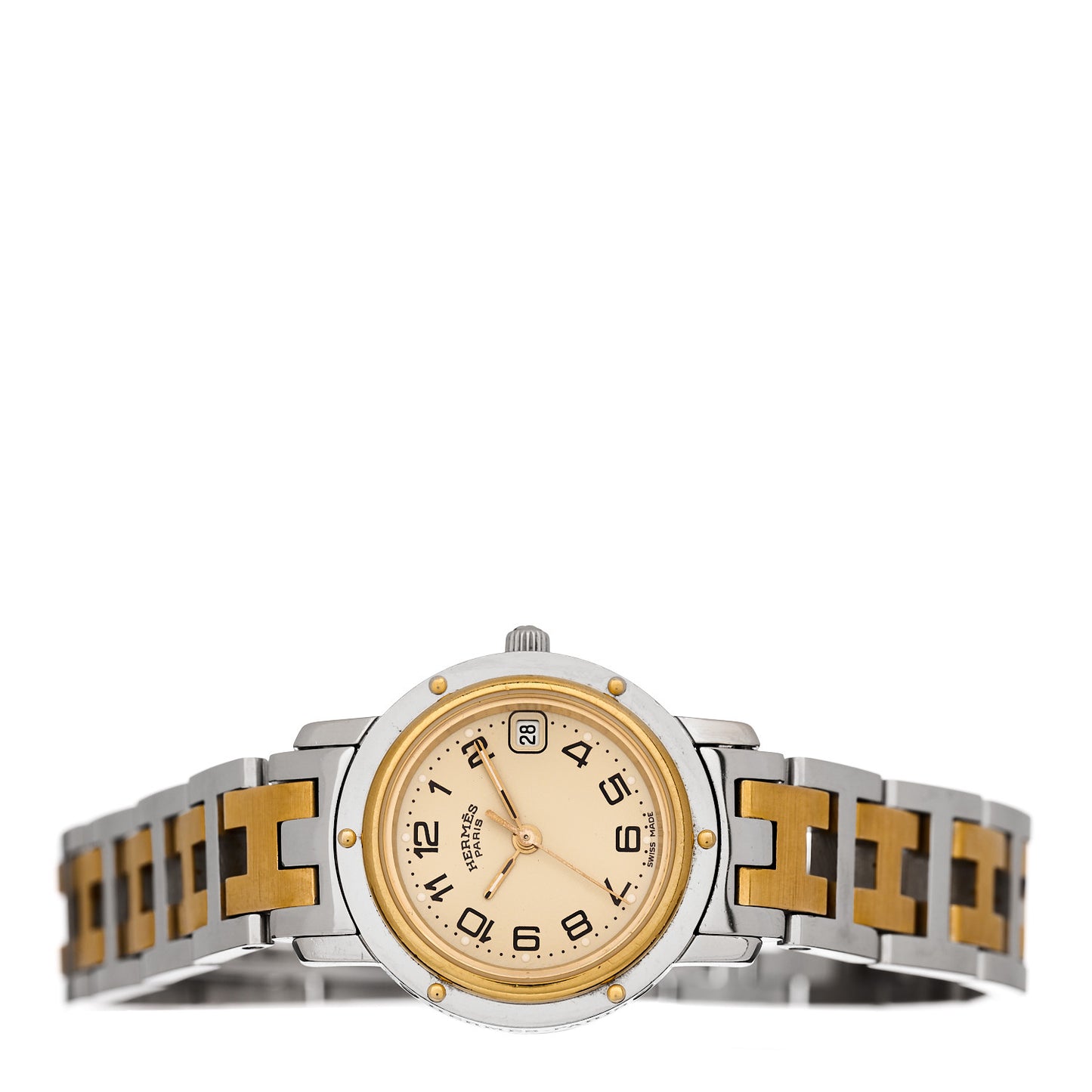 Stainless Steel 24mm Clipper Quartz Watch Gold