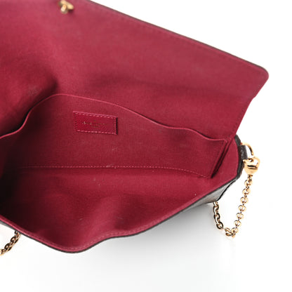 Louis Vuitton Monogram Pochette Felicie Chain Wallet Fuchsia 5 of 9