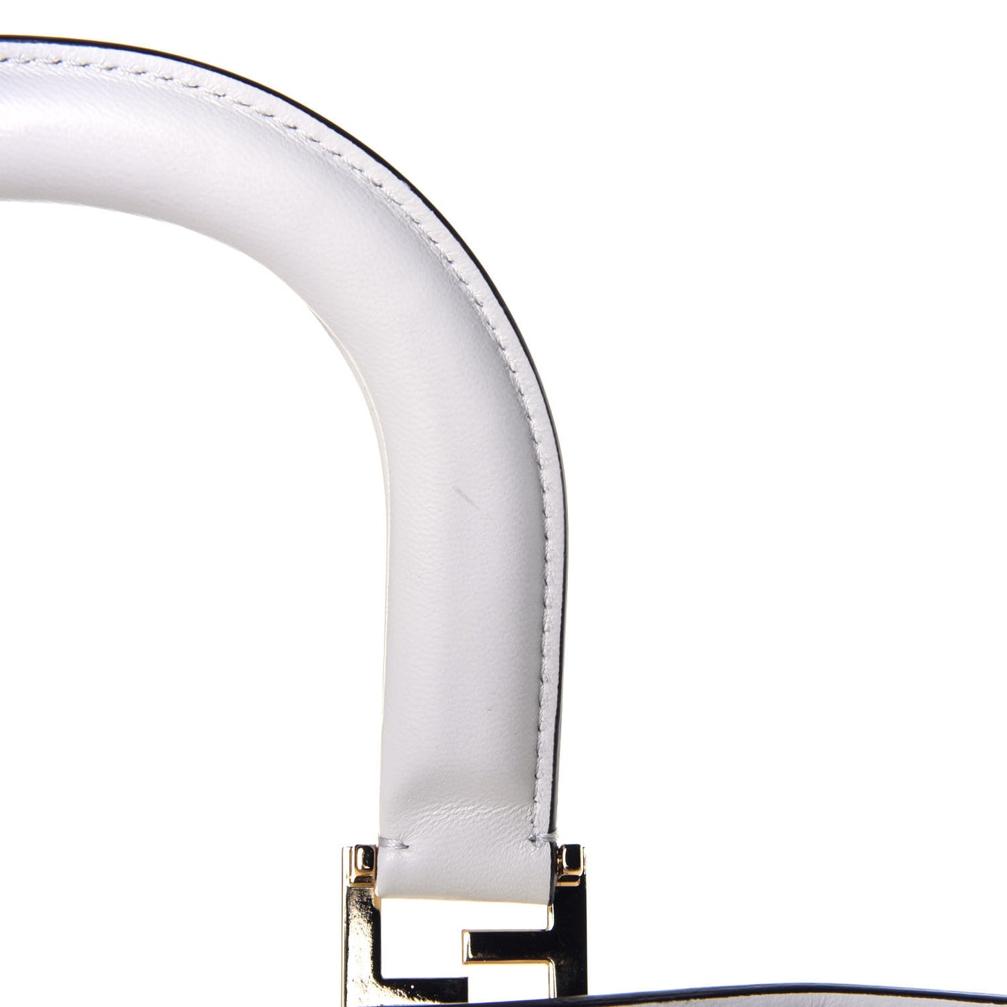 Nappa FF 1974 Embossed Small FF Tote White