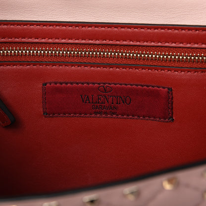 Valentino Garavani Nappa Rockstud Spike Wallet on Chain Water Rose 8 of 9