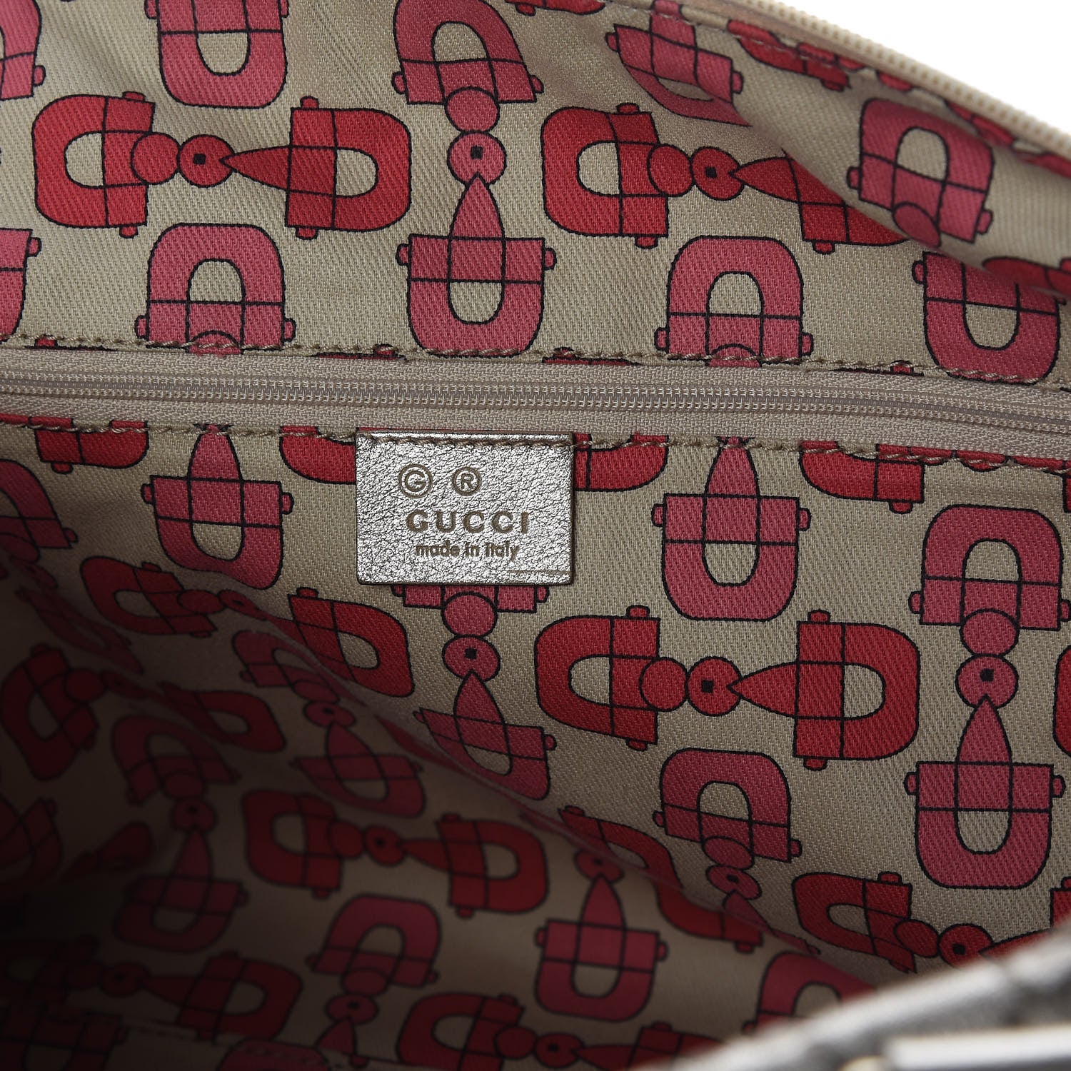 Gucci Metallic Guccissima Boston Gold 8 of 10