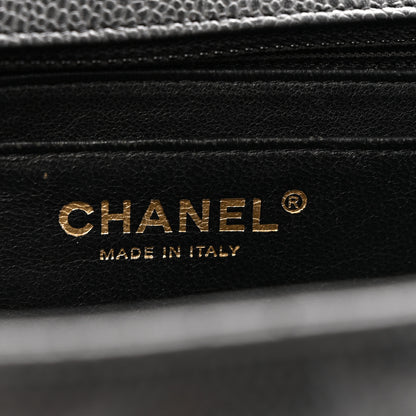Chanel Caviar Quilted Jumbo Single Flap Black 6 of 12