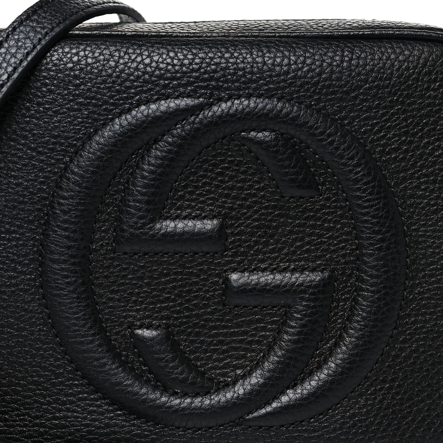 Gucci Pebbled Calfskin Small Soho Disco Bag Black 8 of 10