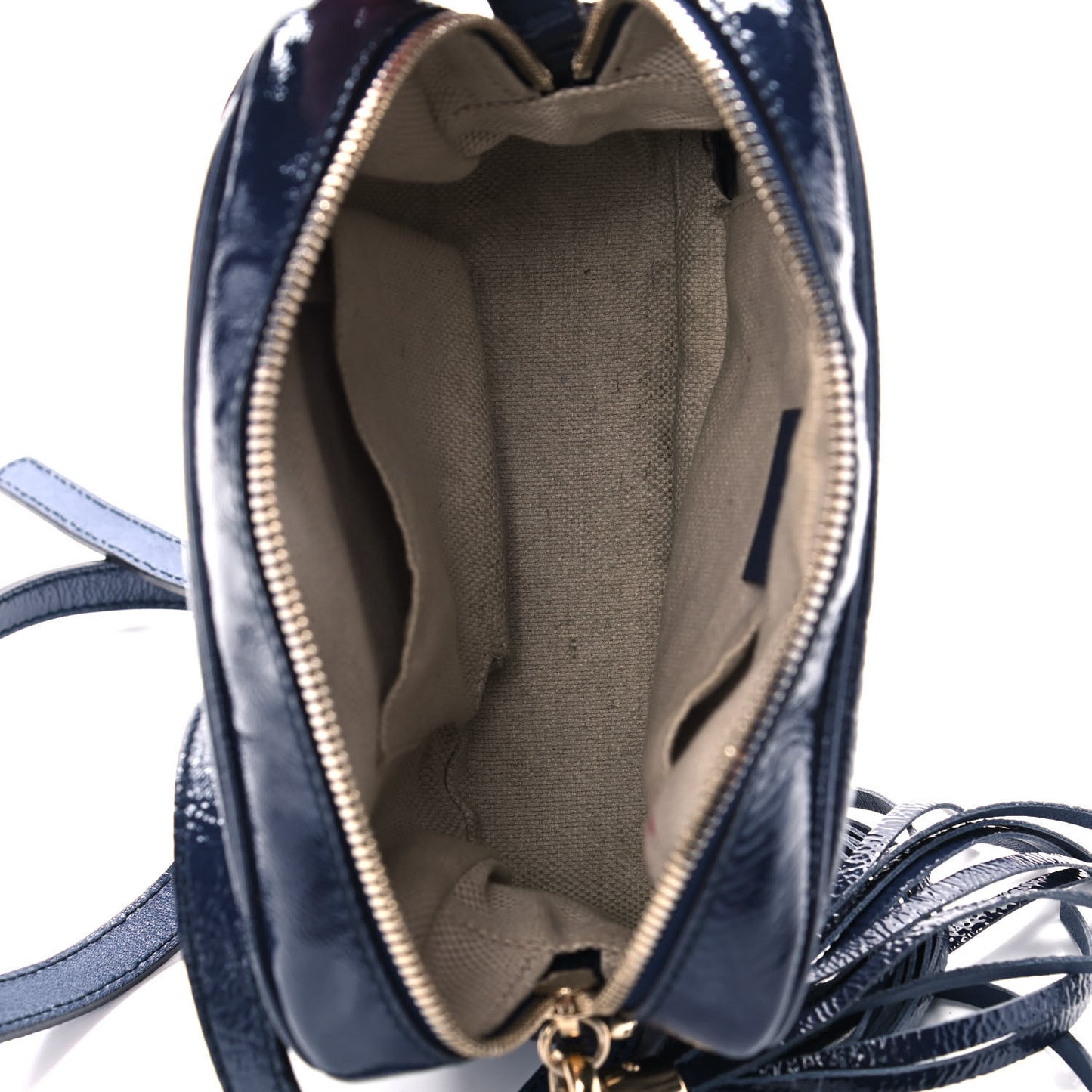Vernice Naplack Small Soho Disco Bag Uniform Blue