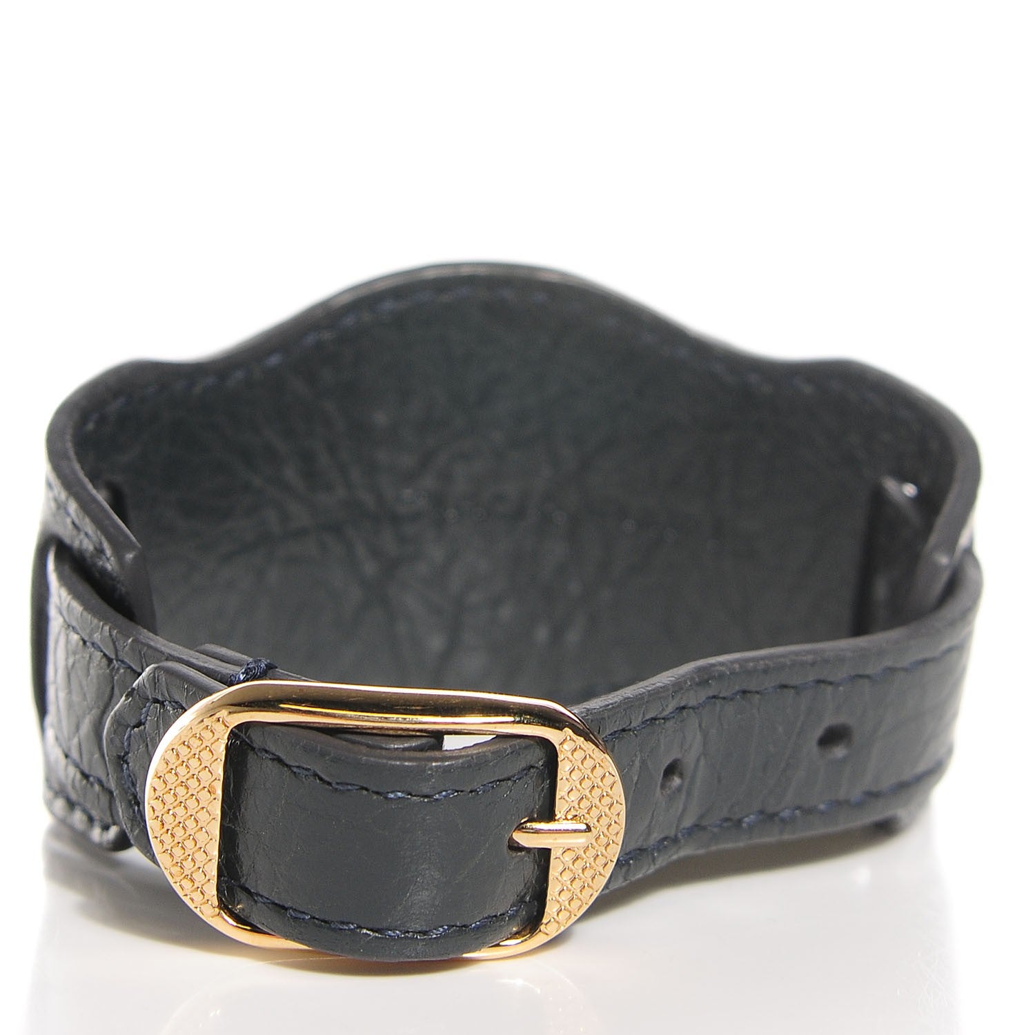 Balenciaga Agneau Arena Giant Gold Bracelet Small Anthracite 3 of 7