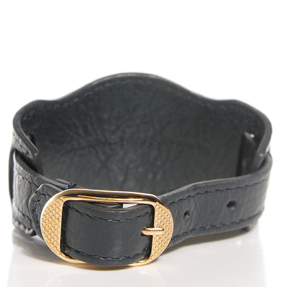 Balenciaga Agneau Arena Giant Gold Bracelet Small Anthracite 3 of 7