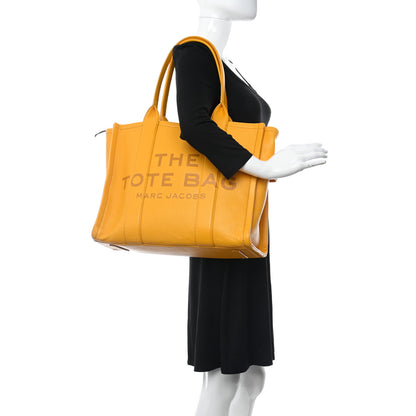 Marc Jacobs Grained Calfskin Large The Tote Bag Artisan Gold 2 of 10