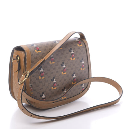 Gucci X DISNEY Mini Vintage GG Supreme Monogram Mickey Mouse Small Flap Messenger Bag Beige Vintage Sun Oil 3 of 11