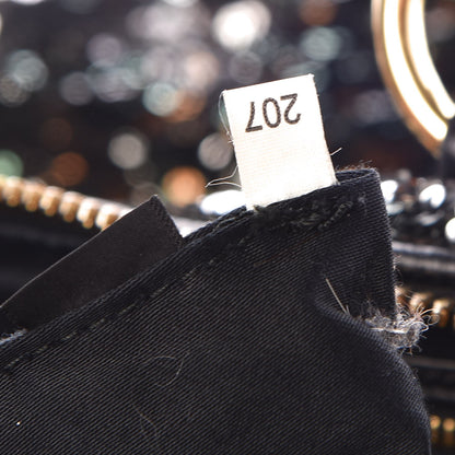Miu Miu Paillettes Sequin Shopping Tote Argento 8 of 10