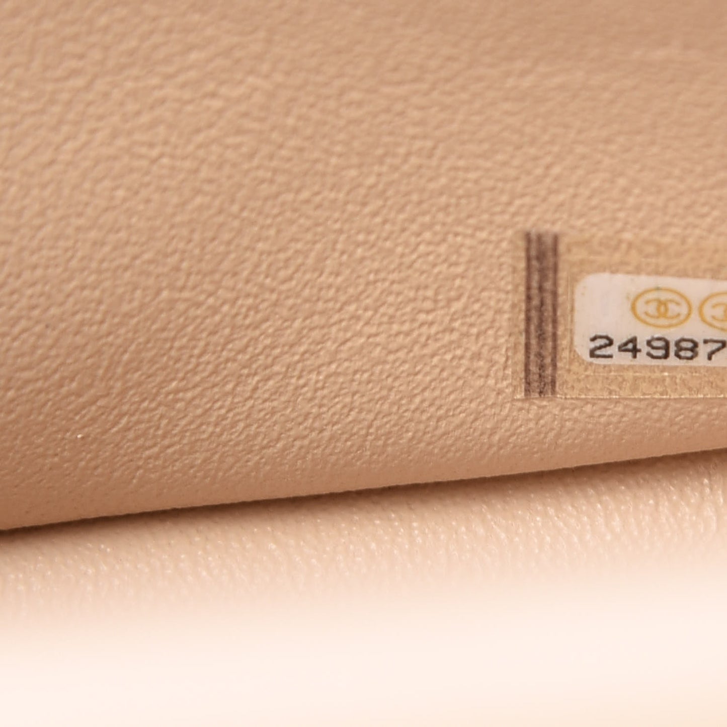 Lambskin Quilted Jumbo Double Flap Light Beige