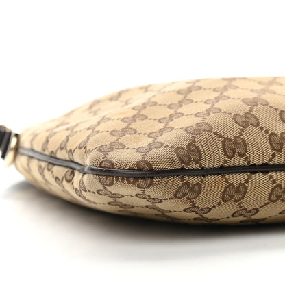 Gucci Monogram Medium New Britt Hobo Dark Brown 7 of 8