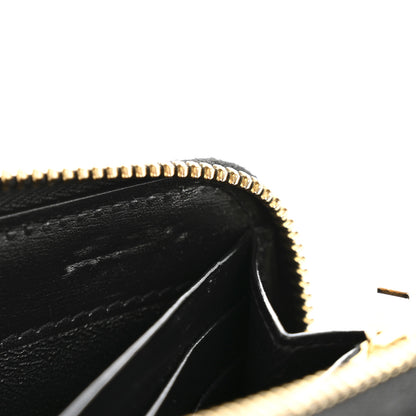 Saint Laurent Calfskin Zip Around Wallet Black 8 of 11
