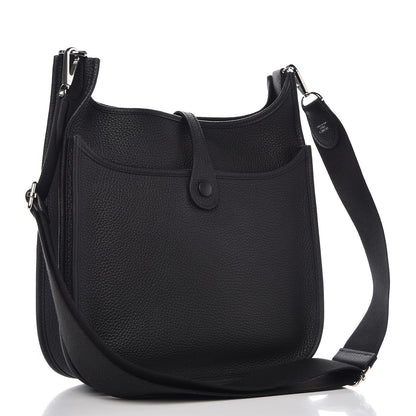 Hermes Taurillon Clemence Evelyne III PM Black 3 of 9