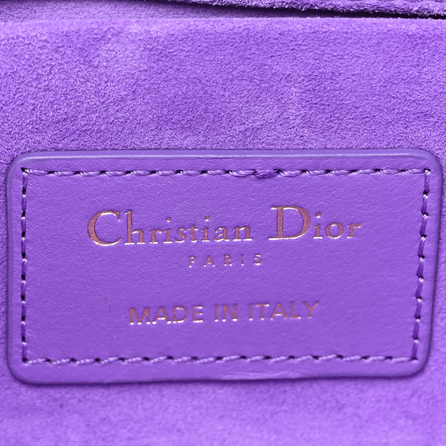 Christian Dior Lambskin Cannage Small Lady D-Joy Purple 6 of 10