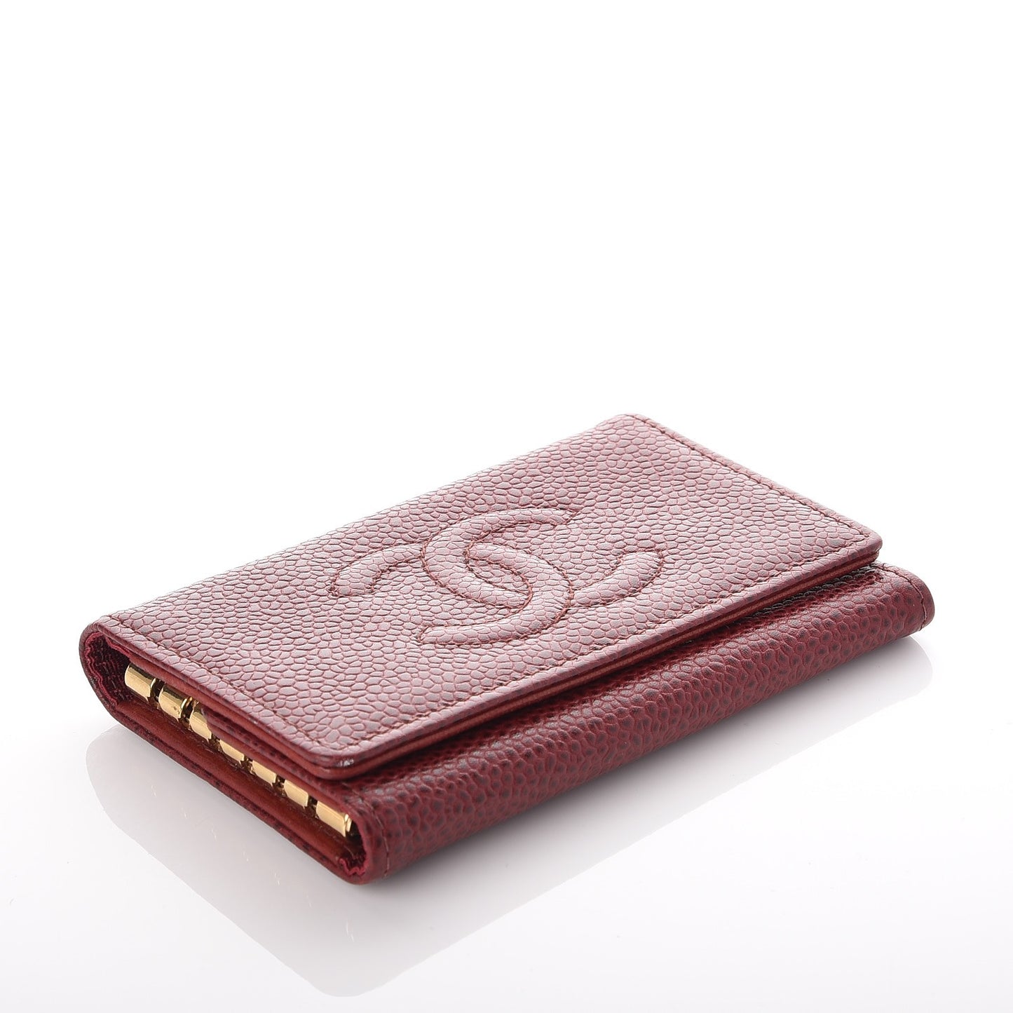Caviar Timeless CC 6 Key Holder Case Dark Red