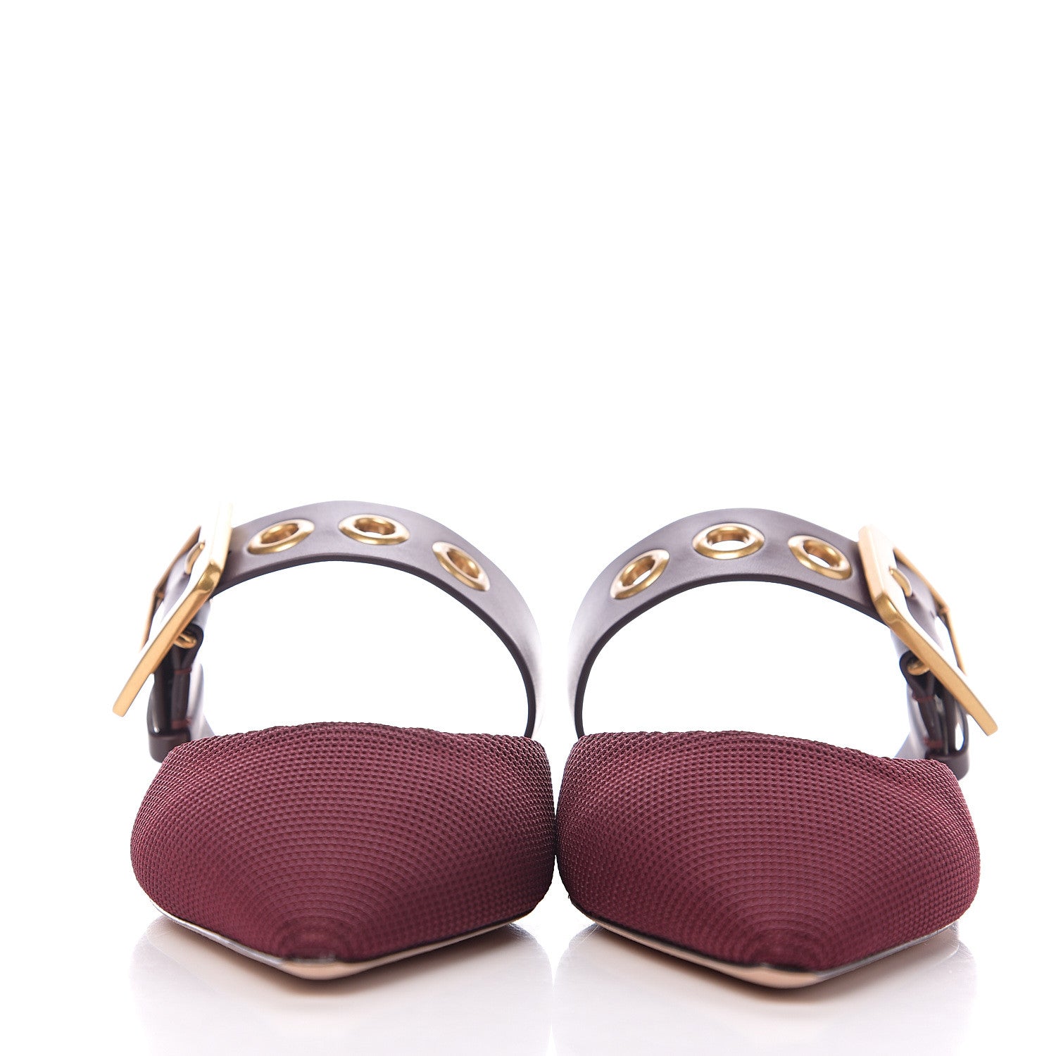 Christian Dior Technical Fabric D-Dior Ballerina Flats 35 Rouge 2 of 10