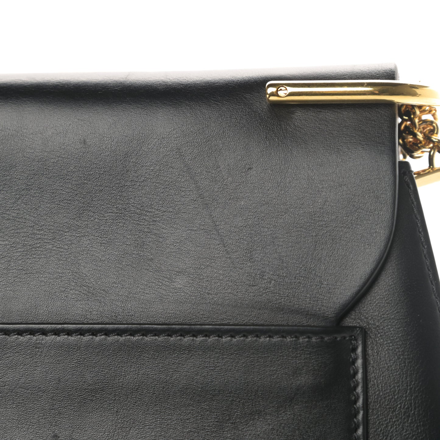 Suede Smooth Calfskin Medium Drew Shoulder Bag Black