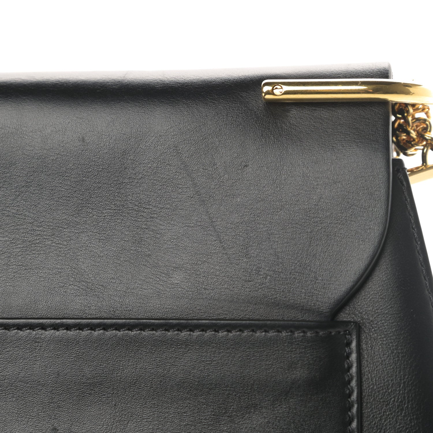 Chloe Suede Smooth Calfskin Medium Drew Shoulder Bag Black 14 of 15
