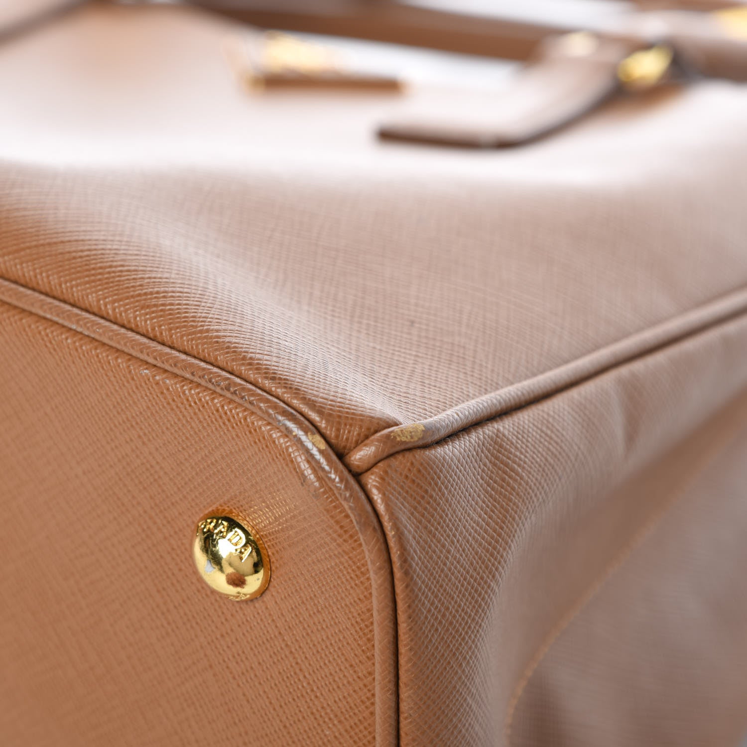 Prada Saffiano Lux Medium Tote Caramel 9 of 12