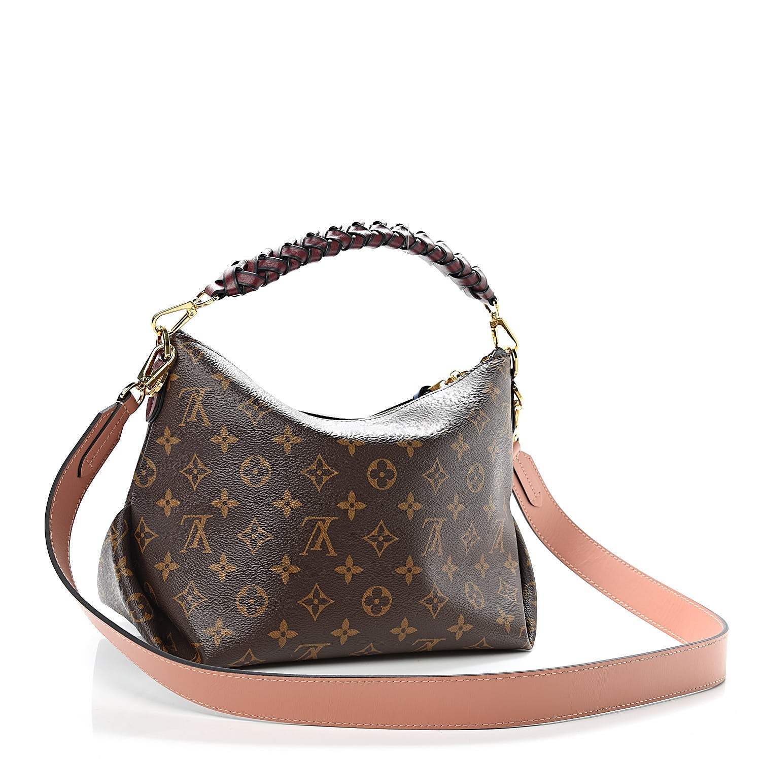 Louis Vuitton Monogram Beaubourg Hobo Mini Bordeaux Red Peach Safran Blue Jean Blue 3 of 10