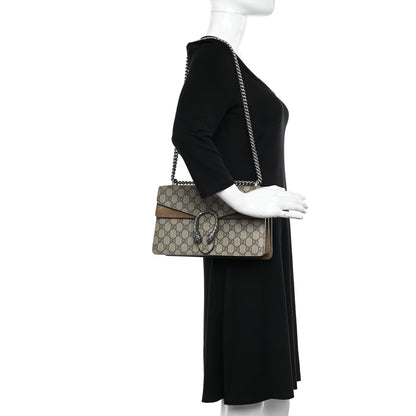 Gucci GG Supreme Monogram Small Dionysus Shoulder Bag Taupe 2 of 13